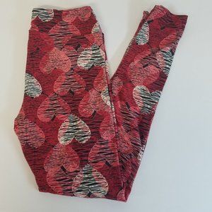 LuLaRoe Leggings - Hearts - One Size
